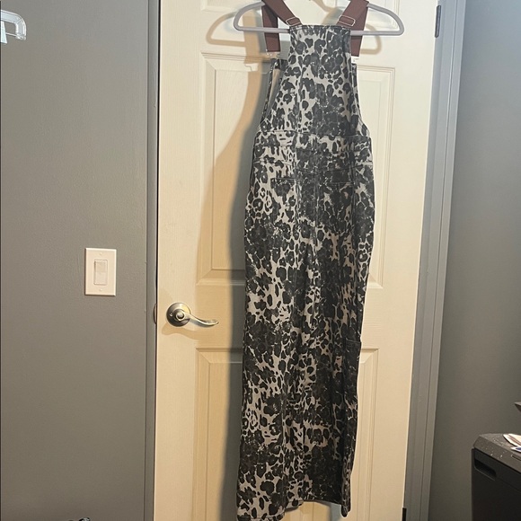 Cider Black and White Animal Print Jumpsuit - Picture 6 of 6